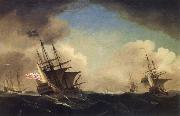 Monamy, Peter A squadron of English ships beating to windward in a gale